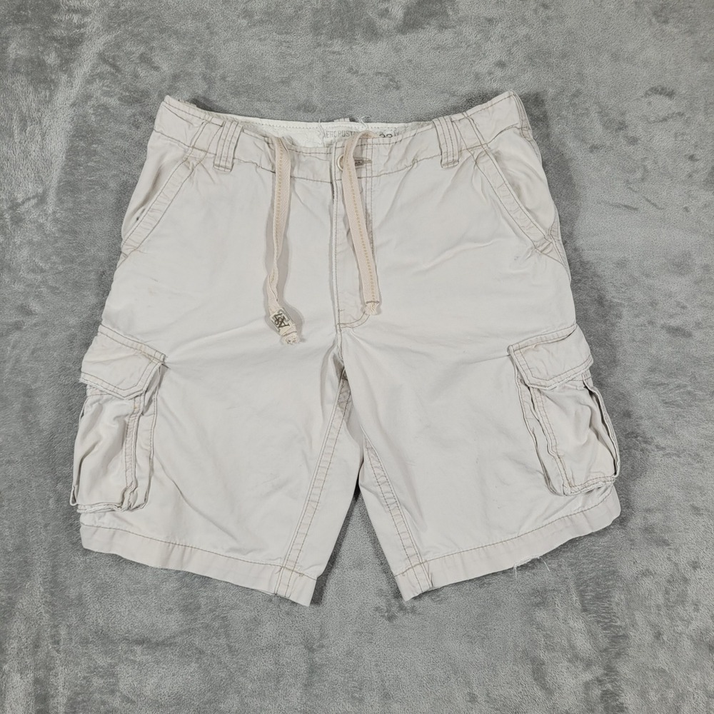 Aeropostale Shorts Mens 32 Tan Cargo Canvas Classic Fit Utility A87 Pockets